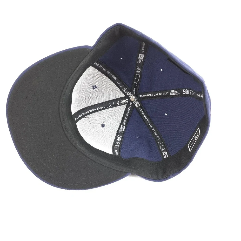 Tampa Bay Rays Hat On Field‎ Cap Fitted Mens 7 3/4 Blue MLB Baseball Made In USA